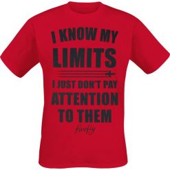 T-shirty męskie: Firefly I Know My Limits T-Shirt czerwony
