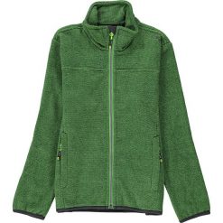Kurtka polarowa w kolorze zielonym. Zielone kurtki chłopięce CMP Kids, bez wzorów, z dzianiny, bez kaptura. W wyprzedaży za 82,95 zł.