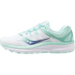 Saucony GUIDE ISO Obuwie do biegania Stabilność white/aqua. Białe buty do biegania damskie Saucony, z gumy. Za 589,00 zł.