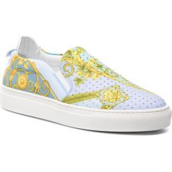 Tenisówki VERSACE COLLECTION - LSD583C LSPES LM10H Multicolor. Niebieskie półbuty damskie marki Versace Collection, z aplikacjami, ze skóry, bez zapięcia. Za 1749,00 zł.