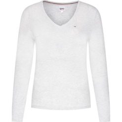 Bluzka Tommy Jeans Jersey V Neck DW0DW09101. Różowe bluzki damskie Tommy Jeans, m, bez wzorów, z jeansu, bez kołnierzyka, bez rękawów. Za 179,00 zł.