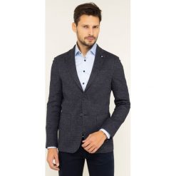 Marynarka Tommy Hilfiger Tailored Micro Desing Blazer TT0TT06031. Niebieskie marynarki męskie Tommy Hilfiger Tailored, m, bez wzorów, z bawełny, biznesowe. W wyprzedaży za 639,00 zł.
