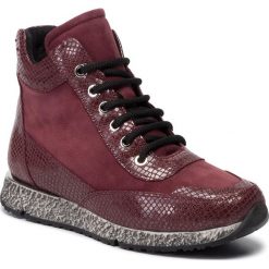 Sneakersy PIAZZA - 991365 Bordeaux 41. Czerwone półbuty damskie Piazza, ze skóry. W wyprzedaży za 269,00 zł.