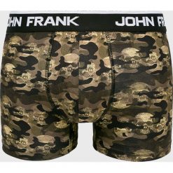 John Frank - Bokserki. Brązowe bokserki męskie John Frank, bez wzorów, z elastanu. Za 49,90 zł.