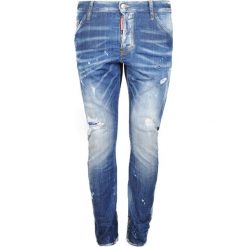 Dsquared2 Jeansy "Sexy Twist". Czerwone jeansy męskie Dsquared2, z aplikacjami, z jeansu. Za 1349,00 zł.