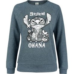Lilo & Stitch Ohana Bluza damska odcienie niebieskiego. Niebieskie bluzy rozpinane damskie Lilo & Stitch, m, z nadrukiem. Za 144,90 zł.