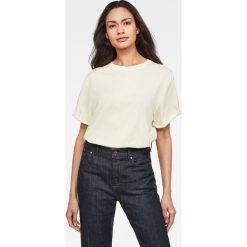 G-Star Raw - T-shirt. Białe bluzki damskie G-Star RAW, s, bez wzorów, z bawełny, retro, z okrągłym kołnierzem. Za 139,90 zł.