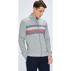 Tommy Hilfiger - Bluza. Szare bluzy damskie z kieszeniami TOMMY HILFIGER, m, z nadrukiem, z bawełny, z kapturem, bez rękawów, bez kaptura. W wyprzedaży za 399,90 zł.