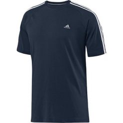 Adidas CR Ess 3S Crew Tee E18045. Czarne t-shirty męskie Adidas, s, bez wzorów, z bawełny, bez kołnierzyka. W wyprzedaży za 69,99 zł.