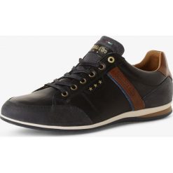 Pantofola d'Oro - Męskie tenisówki ze skóry, niebieski. Niebieskie trampki męskie Pantofola d`Oro, bez wzorów, ze skóry, bez zapięcia. Za 449,95 zł.