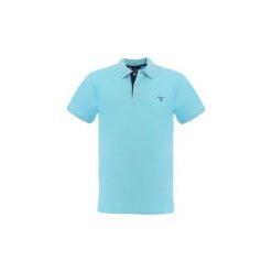 Koszulki polo z krótkim rękawem Gant 252105. Niebieskie koszulki męskie GANT, m, bez wzorów, polo, z krótkim rękawem, krótkie. Za 423,75 zł.