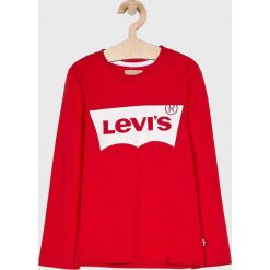 Levi's - Longsleeve dziecięcy 128-176 cm. Czerwone t-shirty chłopięce Levi's®, z nadrukiem, z bawełny, z długim rękawem. Za 69,90 zł.