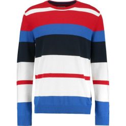 Kardigany męskie: Tommy Jeans MULTI STRIPE Sweter racing red/multi