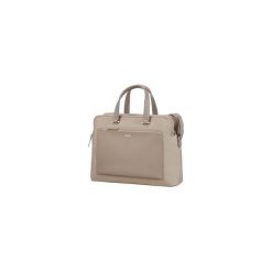 Torba do laptopa Samsonite Bailhandle Zalia 14,1 beżowa. Brązowe torby na laptopa marki Samsonite, w paski, ze skóry, eleganckie. Za 579,99 zł.