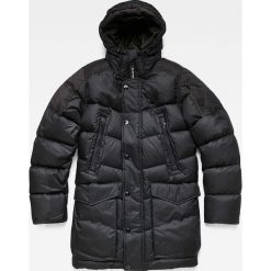 G-Star Raw - Kurtka. Czarne płaszcze męskie G-Star RAW, s, bez wzorów, z elastanu, retro, długie, z kapturem. Za 1149,00 zł.