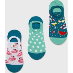 Medicine - Stopki Basic (3-pack). Szare skarpetki damskie MEDICINE, bez wzorów, z elastanu. Za 39,90 zł.