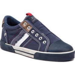 Trampki S.OLIVER - 5-14603-22 Navy 805. Niebieskie półbuty męskie S.Oliver, bez wzorów, z gumy, eleganckie, bez zapięcia. Za 159,90 zł.