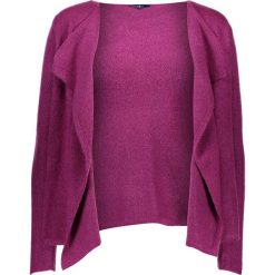 Kardigan w kolorze fioletowym. Fioletowe kardigany damskie Tom Tailor Classic, s, bez wzorów, z wełny, bez rękawów, bez kaptura. W wyprzedaży za 90,95 zł.