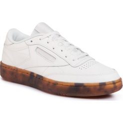 Buty Reebok - Club C 85 EH2398 Chalk/Chalk/Chalk. Białe półbuty męskie Reebok, na co dzień, bez wzorów, ze skóry, bez zapięcia. W wyprzedaży za 259,00 zł.