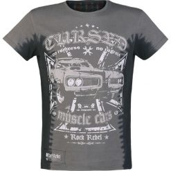 T-shirty męskie: Rock Rebel by EMP Never Tire T-Shirt czarny/szary