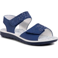 Sandały PRIMIGI - 5385511 D Bluett. Niebieskie sandały dziewczęce Primigi, ze skóry, bez zapięcia. Za 249,00 zł.