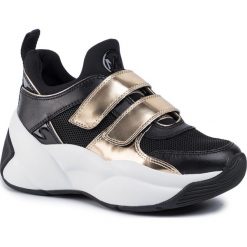 Sneakersy MICHAEL MICHAEL KORS - Keeley Trainer 43F9KEFS5D Blk/Palegold. Żółte półbuty damskie MICHAEL Michael Kors, ze skóry ekologicznej. Za 839,00 zł.