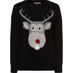 Comma casual identity - Sweter damski z dodatkiem alpaki, czarny. Czarne swetry damskie marki comma casual identity, bez wzorów, casualowe, bez rękawów, bez kaptura. Za 149,95 zł.