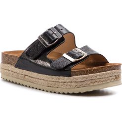Espadryle REFRESH - 69926 Negro. Czarne espadryle damskie marki Refresh, z aplikacjami, ze skóry ekologicznej, bez obcasa. Za 169,00 zł.