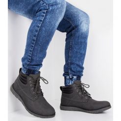 Trapery męskie TR-4/Q0620 Szare. Szare buty trekkingowe męskie NEST, z tkaniny, bez zapięcia. Za 98,00 zł.