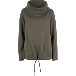 Bluza dresowa bonprix ciemnooliwkowy. Zielone bluzy damskie bonprix, z dresówki. Za 84,99 zł.