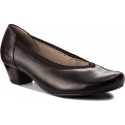 Półbuty ARA - 12-42041-05 Schwarz. Czarne półbuty damskie ara, bez wzorów, ze skóry, eleganckie, bez obcasa, na obcasie, bez zapięcia. W wyprzedaży za 279,00 zł.