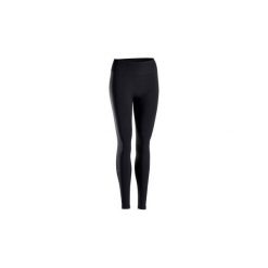 Legginsy bezszwowe do jogi. Niebieskie legginsy damskie DOMYOS, l, bez wzorów, z elastanu. Za 129,99 zł.
