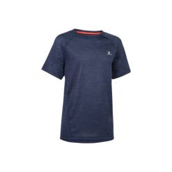Koszulka 560 Gym. Niebieskie t-shirty dziewczęce DOMYOS, z materiału. Za 24,99 zł.