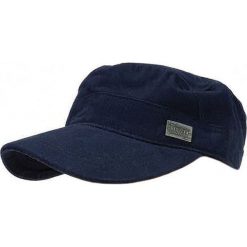 Granatowa Jesienno-Zimowa Męska Czapka z Daszkiem -Pako Jeans- Patrolówka CPAPJNSDASZEK582. Niebieskie czapki męskie na zimę, z jeansu. Za 39,00 zł.