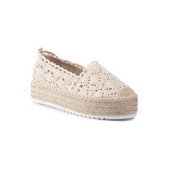 DeeZee WS569B-17 Beżowy. Brązowe espadryle damskie DeeZee, bez wzorów, z materiału, bez obcasa. Za 79,99 zł.
