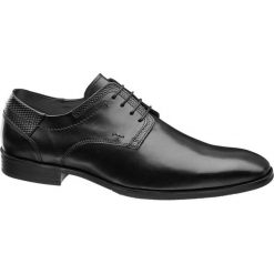 Eleganckie buty męskie Claudio Conti czarne. Czarne buty wizytowe męskie marki Claudio Conti, z materiału, na sznurówki. Za 111,00 zł.