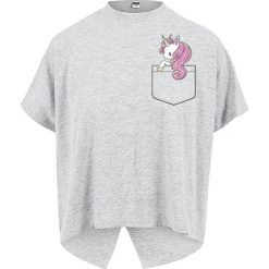 Pocket Unicorn Koszulka damska odcienie szarego. Szare bluzki damskie Pocket Unicorn, xl. Za 54,90 zł.