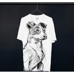 Jack Russell Terrier t-shirt man. T-shirty męskie Pakamera, m, bez wzorów, z wiskozy, klasyczne, z klasycznym kołnierzykiem. Za 129,00 zł.
