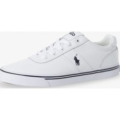 Polo Ralph Lauren - Męskie tenisówki ze skóry, biały. Białe trampki męskie Polo Ralph Lauren, bez wzorów, ze skóry, eleganckie, bez zapięcia. Za 449,95 zł.