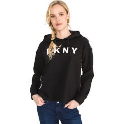 DKNY Bluza Czarny. Czarne bluzy damskie DKNY, xs, z nadrukiem, z elastanu. Za 338,95 zł.