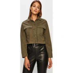Dr. Denim - Kurtka jeansowa. Zielone kurtki damskie Dr.Denim, s, bez wzorów, z bawełny, krótkie. Za 369,90 zł.