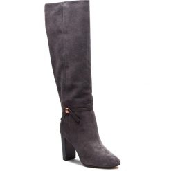 Kozaki TED BAKER - Linaeys 9-17783 Dk Grey. Szare kozaki damskie Ted Baker, ze skóry, bez obcasa, na obcasie, z paskami. W wyprzedaży za 879,00 zł.