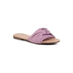 BASSANO WS2090-08 Fioletowy. Fioletowe klapki damskie Bassano, bez wzorów, z materiału, bez obcasa. Za 49,99 zł.