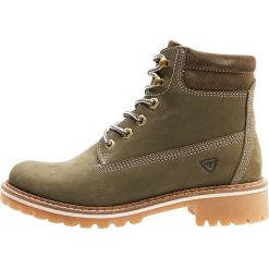 Buty zimowe damskie: Tamaris Botki sznurowane olive