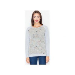 Bluza M514 Szary. Szare bluzy rozpinane damskie FIGL, m. Za 149,00 zł.
