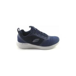 Buty do biegania Skechers BOUNDER 52504. Niebieskie buty sportowe męskie Skechers, bez zapięcia, do biegania. Za 294,29 zł.
