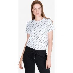 DKNY Koszulka Biały. Białe topy damskie DKNY, l, bez wzorów, z elastanu, z krótkim rękawem. Za 195,95 zł.