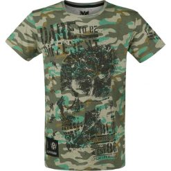 T-shirty męskie z nadrukiem: Black Premium by EMP Rebel Soul T-Shirt kamuflaż