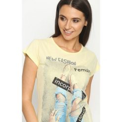 Bluzki, topy, tuniki: Żółty T-shirt Female Rights