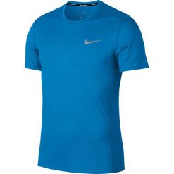 Koszulka do biegania męska NIKE COOL MILER TOP SHORT SLEEVE / 892994-482 - MILER TOP SHORT 2018. Szare koszulki męskie Nike, m, bez wzorów, bez kołnierzyka, bez rękawów. Za 111,00 zł.
